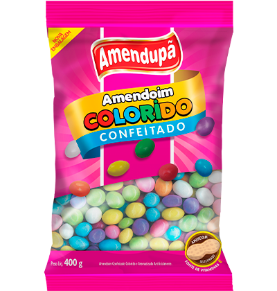 Cartela Amendoim Colorido - Amendupã - 5un - 30g